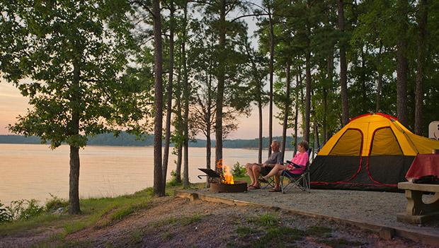 Georgia State Parks & Historic Sites tent campsite